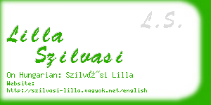 lilla szilvasi business card